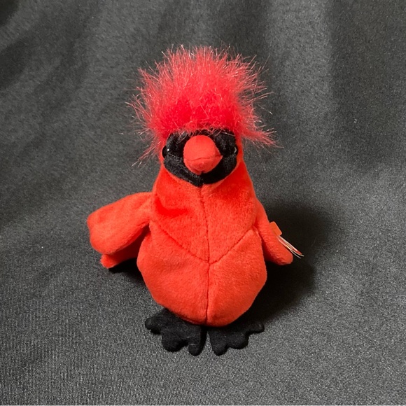 💫 Vintage 1999 Mac The Cardinal Bird Ty Beanie Baby - Picture 3 of 14
